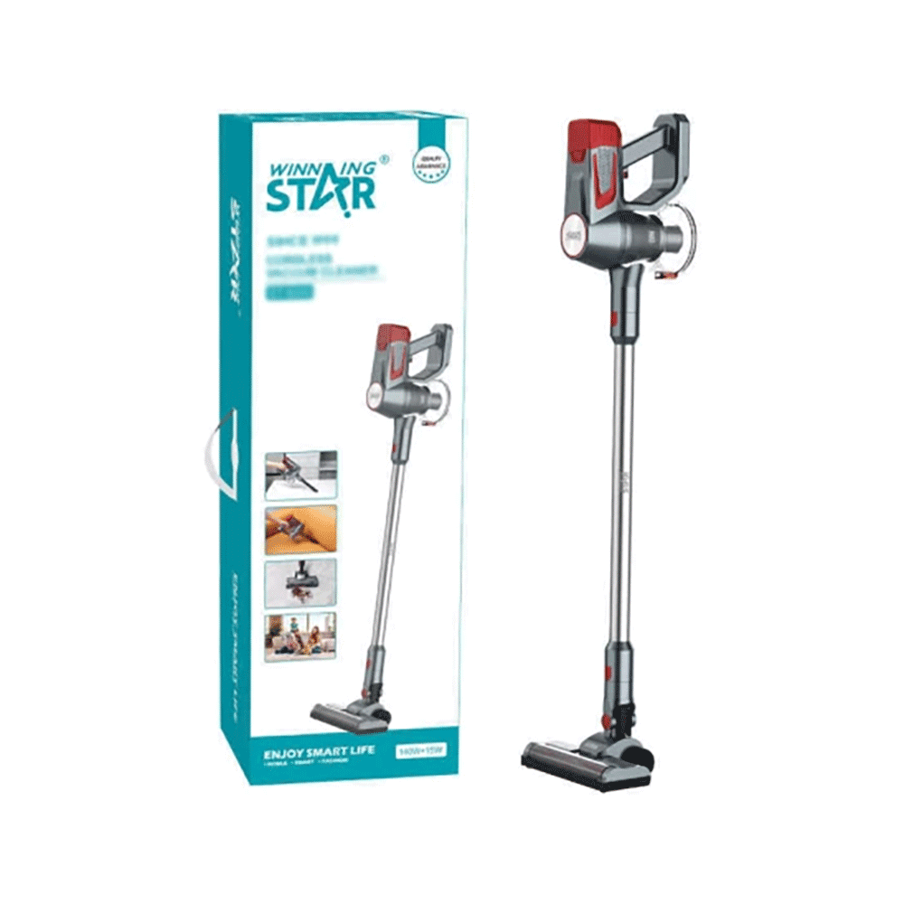 ويننج ستار مكنسة كهربائية لاسلكية قوة 140 وات موديل ST-5043 - رمادي