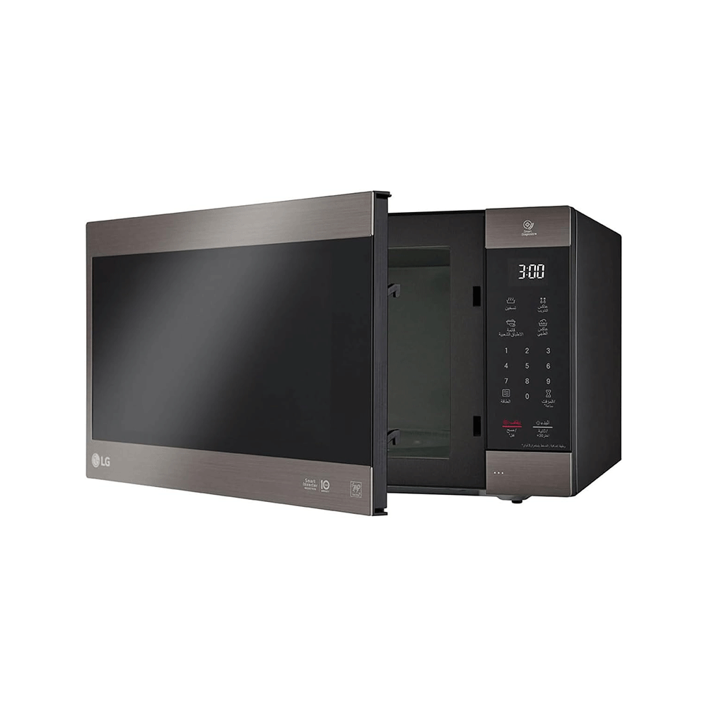 إل جي ميكروويف نيوشيف انفرتر ستانلس ستيل سعة 56 لتر قوة 700 وات موديل MS5696HIT - أسود