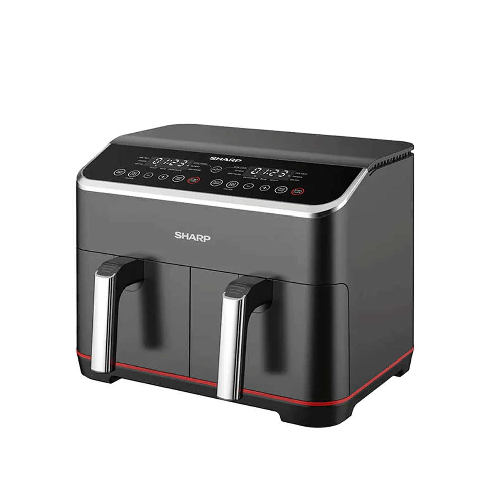 شارب قلاية هوائية بسعة 8 لتر وقوة 1800 وات موديل KF-DF80RT-K3 - أسود