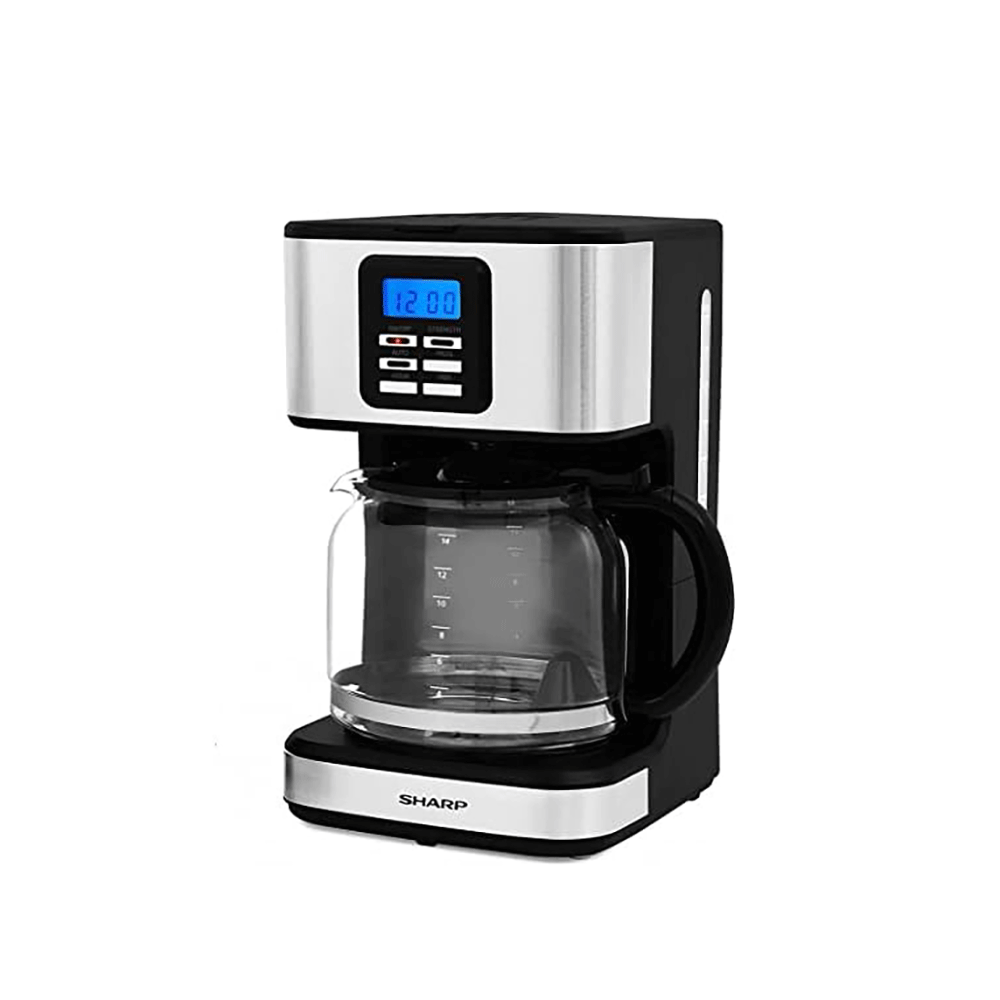 شارب ماكينة قهوة بقوة 950 وات قابلة للبرمجة لمدة 12 ساعة مع دورق زجاجي سعة 1.8 لتر موديل HM DX41 S3 - أسود