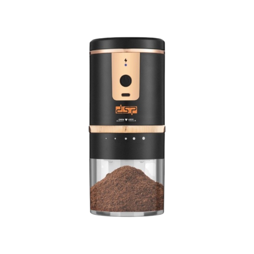 دي اس بي مطحنة قهوة وتوابل قابلة للشحن بقوة 13 وات موديل KA3129 - أسود