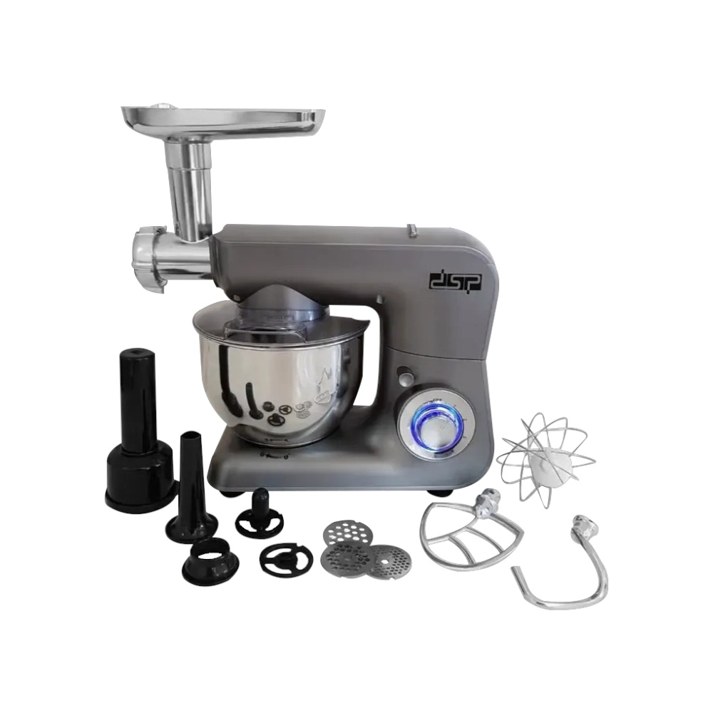 دي اس بي خلاط كهربائي مع مفرمة لحوم بقوة 1000 وات وسعة  4 لتر موديل KM3042	-  رمادي