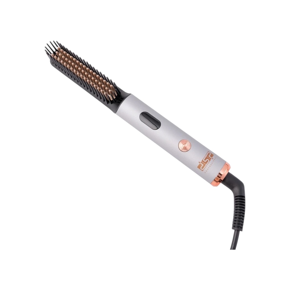دي اس بي فرشاة تصفيف الشعر الحرارية لتمليس الشعر واللحية موديل 11019 - فضي