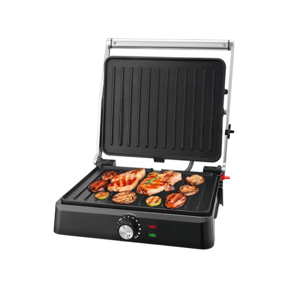 دي اس بي شواية كهربائية 2200 واط مع ألواح غير لاصقة وتحكم في درجة الحرارة موديل KB1109 - أسود