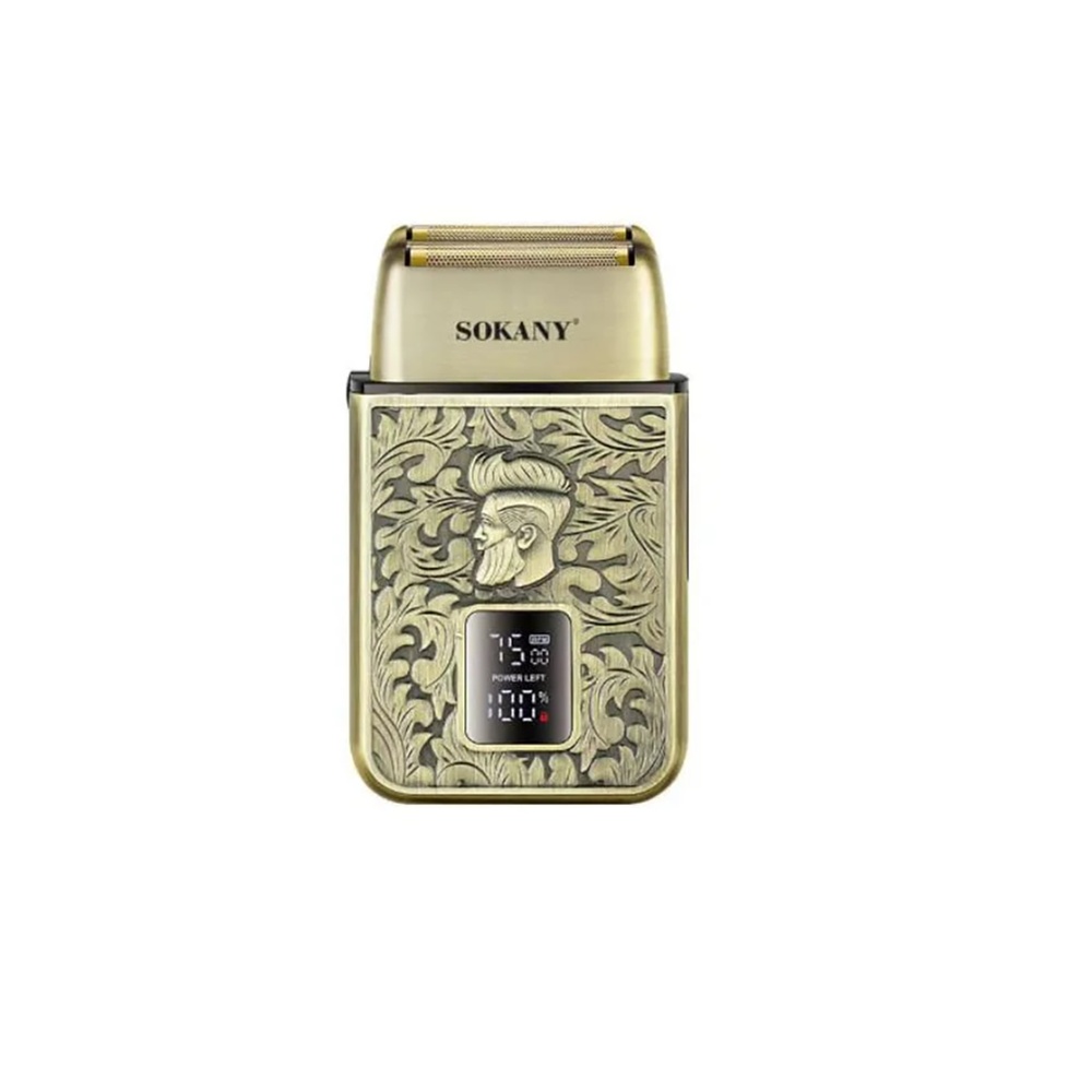 سوكاني ماكينة حلاقة كهربائية لاسلكية قابلة للشحن موديل SK-16052 - ذهبي