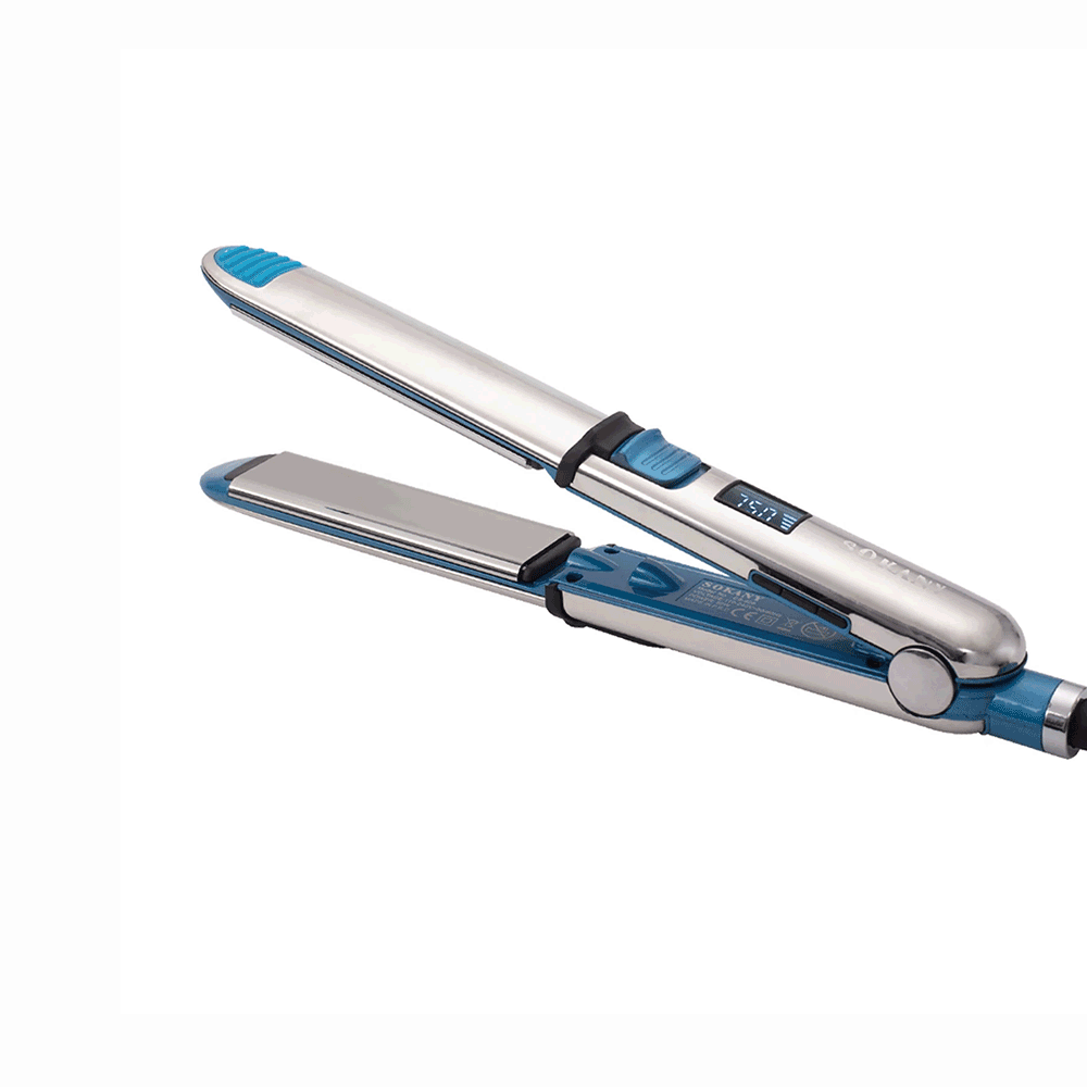 سوكاني مكواة فرد الشعر وتجعيد الشعر 2 في 1 بدرجة تسخين 750 فهرنهايت موديل CS-608 - فضي 