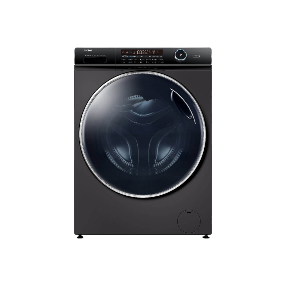 هاير غسالة ومجفف اوتوماتيكي تحميل امامي سعة 15 كيلو بقوة 800 وات موديل HWD150-BP14986ES8 - أبيض