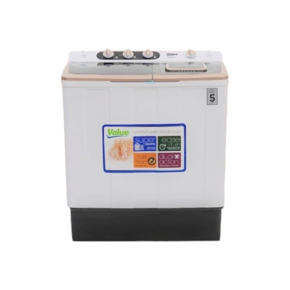 غسالة فاليو تحميل علوي بسعة 10 كيلو وقوة 280 وات موديل VL-W100 - أسود