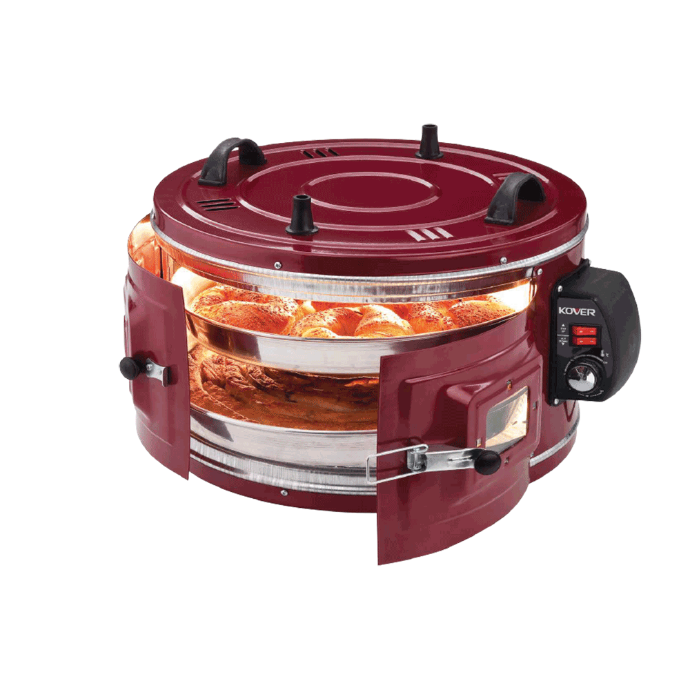 فرن تركي كوفر دورين قوة 1400 وات موديل 2020001 - أحمر