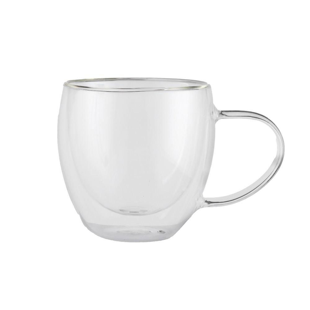 كوب زجاجي بجدار مزدوج مفرغ من الهواء و عازل للحرارة بسعة150 مل