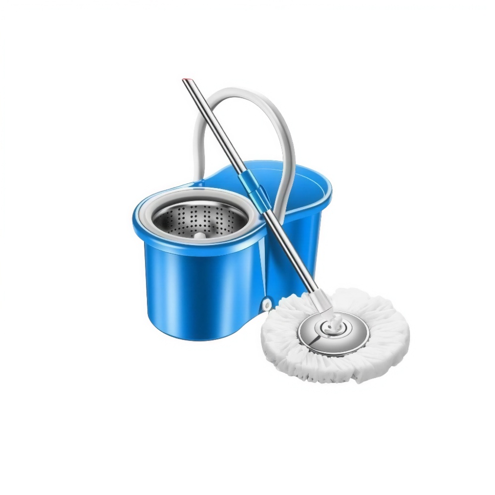 ممسحة ماجيك موب الأصلية (Magic Mop) مع سطل دوار ستانلس ستيل - متوفرة بعدة ألوان
