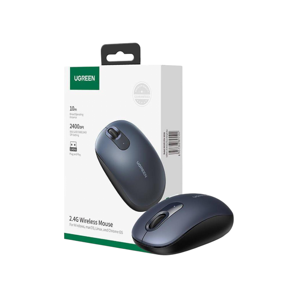 ماوس UGREEN لاسلكي 2.4G بدقة 2400DPI - مريح وعملي