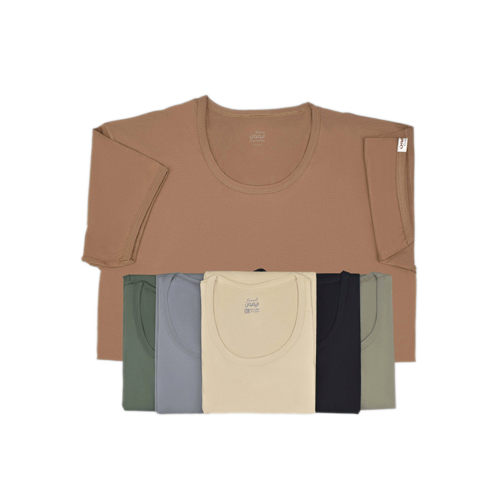 ريمون - نص كوم دائري ملون S عدد 6