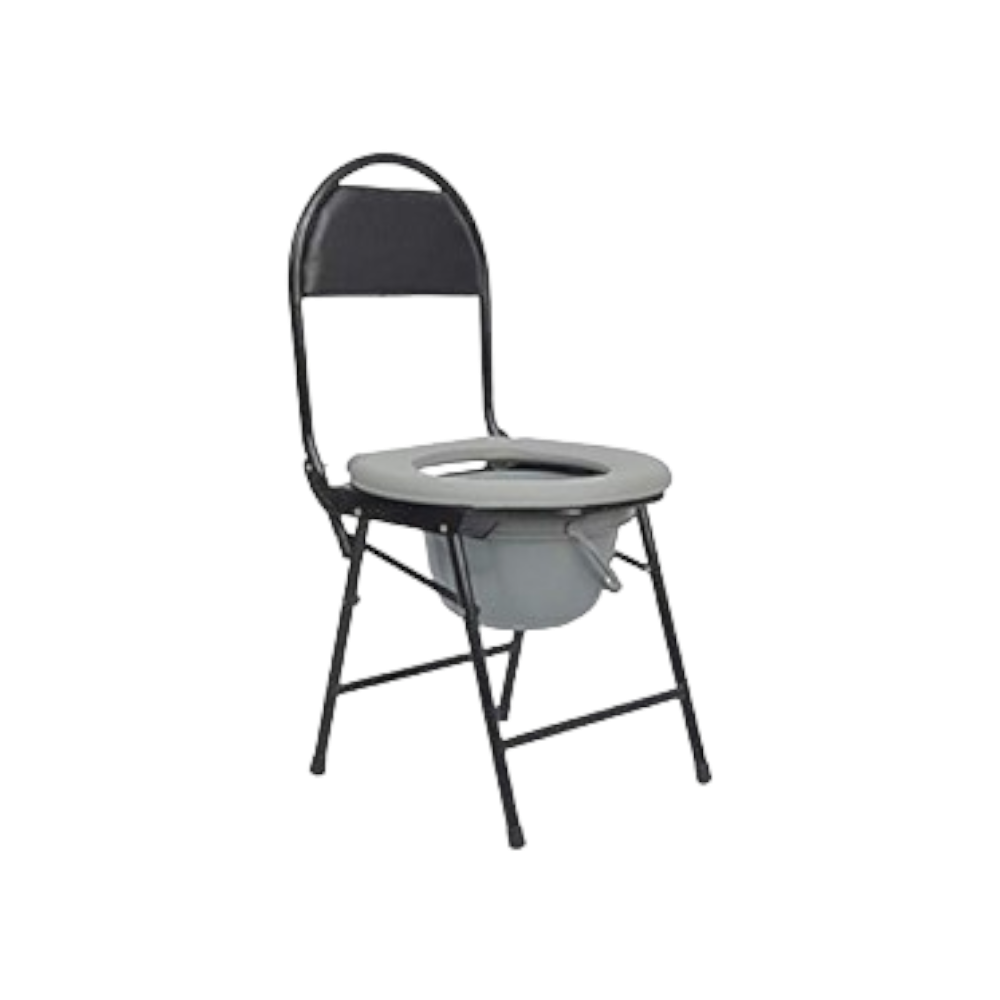 كرسي حمام مع الظهر فقط لذوي الاحتياجات الخاصه - رمادي