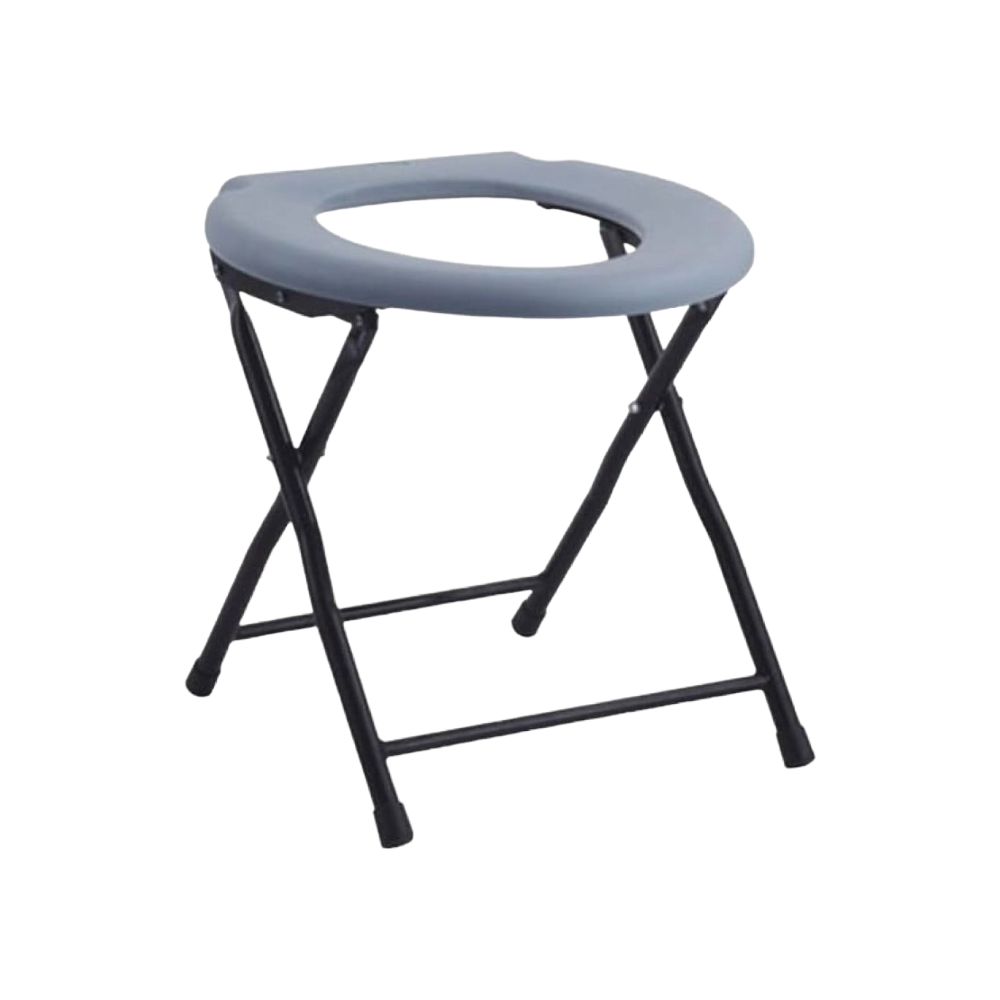 كرسي حمام فقط بدون ظهر وجوانب لذوي الاحتياجات الخاصه - رمادي