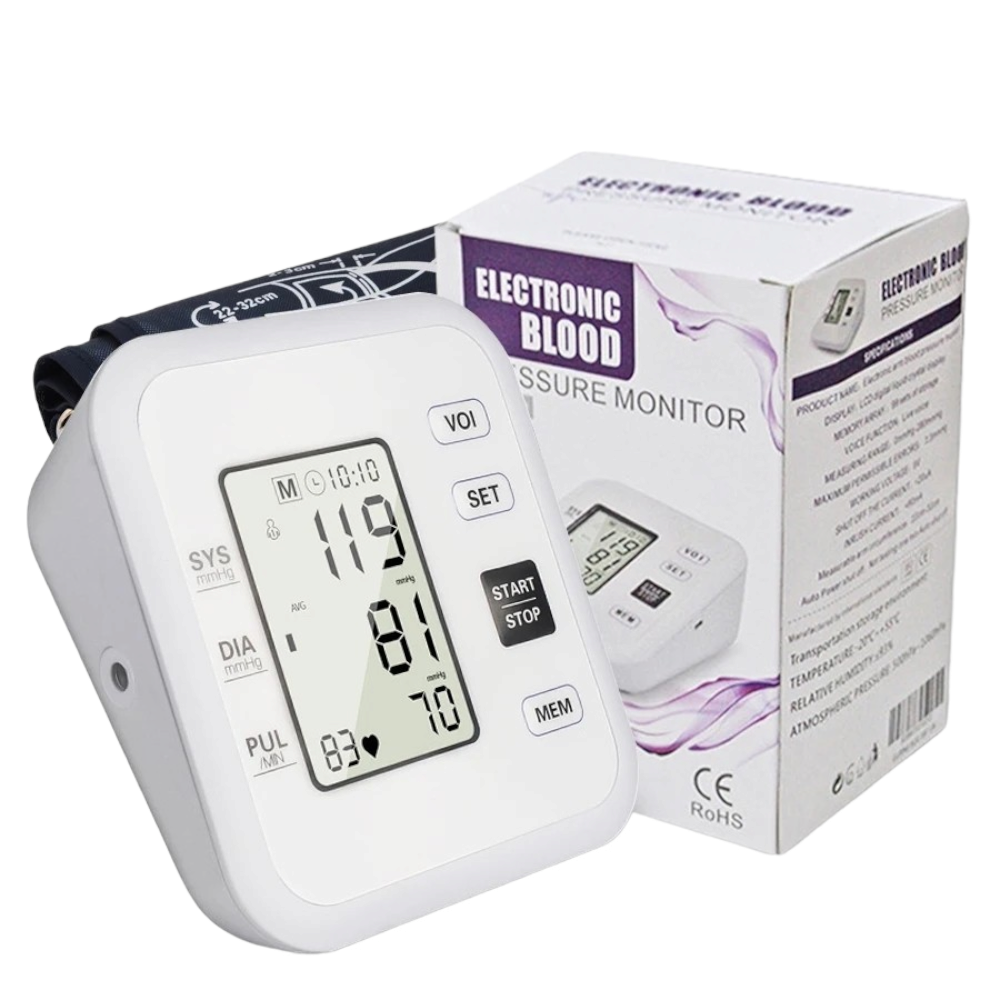 روش جهاز قياس ضغط الدم الإلكتروني - أبيض