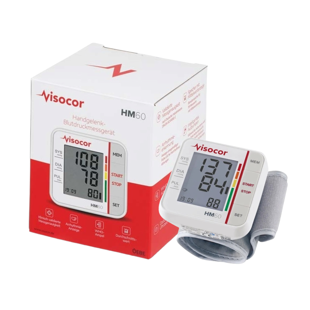 فيسيكور جهاز قياس ضغط الدم المعصمي HM60 - أبيض