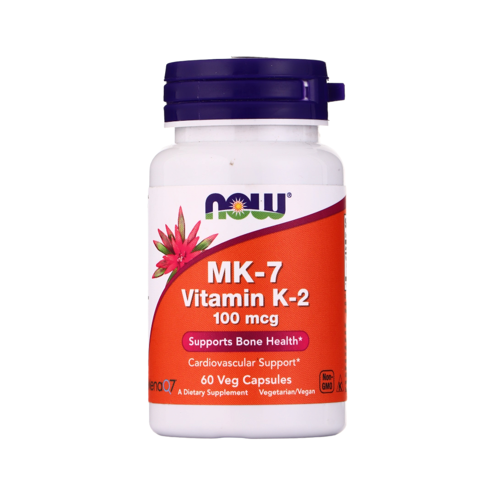 ناو فيتامين MK-7 K-2 مكمل غذائي 100 مكجم - 60 كبسولة نباتية