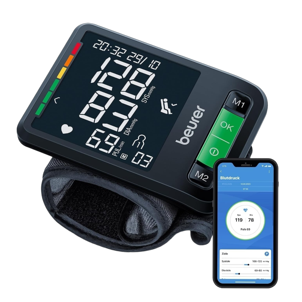 بيورير جهاز قياس ضغط إلكتروني موديل BC87 معصمي - أسود
