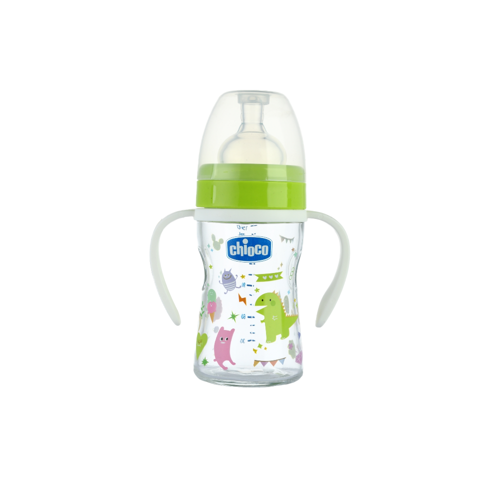 بيبرون بينيسيري فيترو رضاعة زجاجية بمقبض - 150 ملي