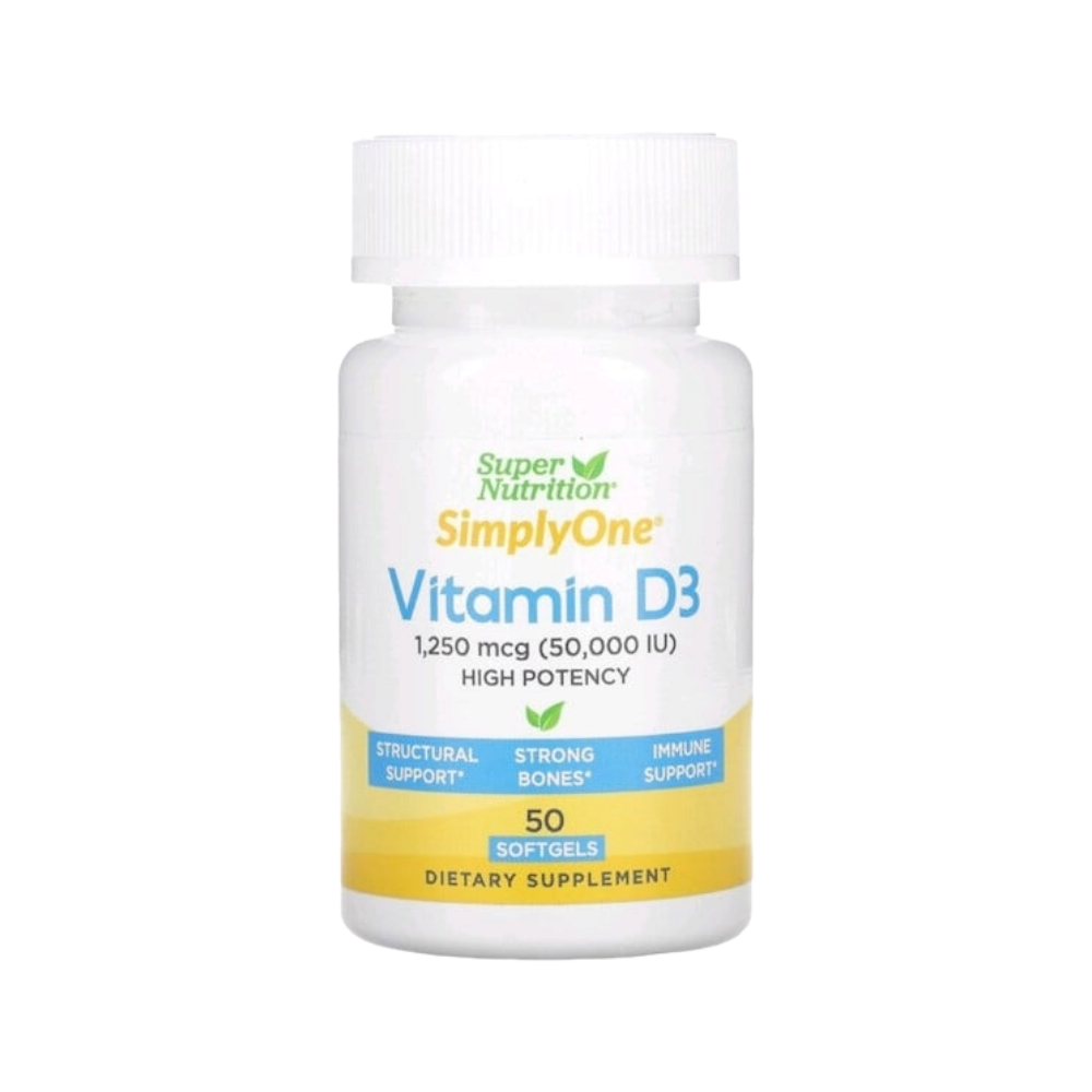 سوبر نيوتريشن سيمبلي ون فيتامين د3 مكمل غذائي - 50 كبسولة هلامية