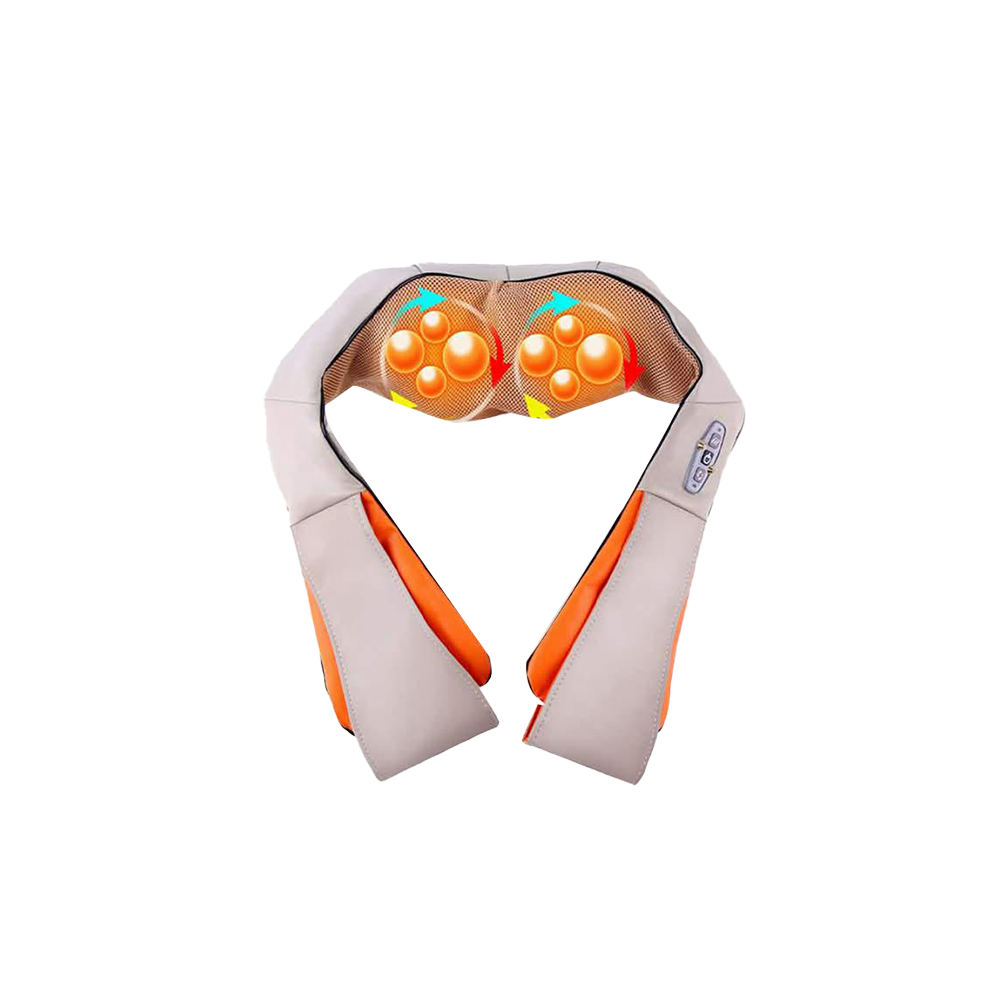 جهاز مساك 4D كهربائي على شكل وشاح لتدليك الرقبة و الأكتاف -  بيج 