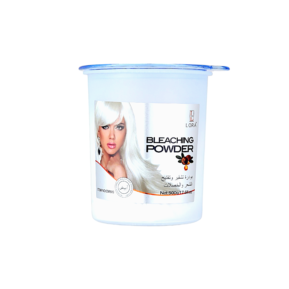 لورا بودرة تشقير و تفتيح الشعر 500 جم -  أبيض 