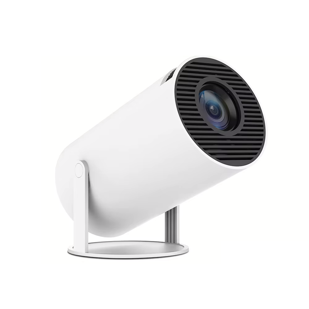 اي ليغز جهاز عرض بروجكتر محمول 4K مع واي فاي وبلوتوث موديل HY300 - أبيض