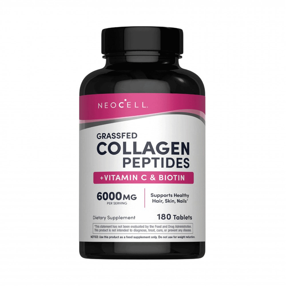 نيوسيل مكمل سوبر كولاجين مع فيتامين سي وبيوتين لدعم صحة البشرة والشعر والأظافر والمفاصل- 180 قرص