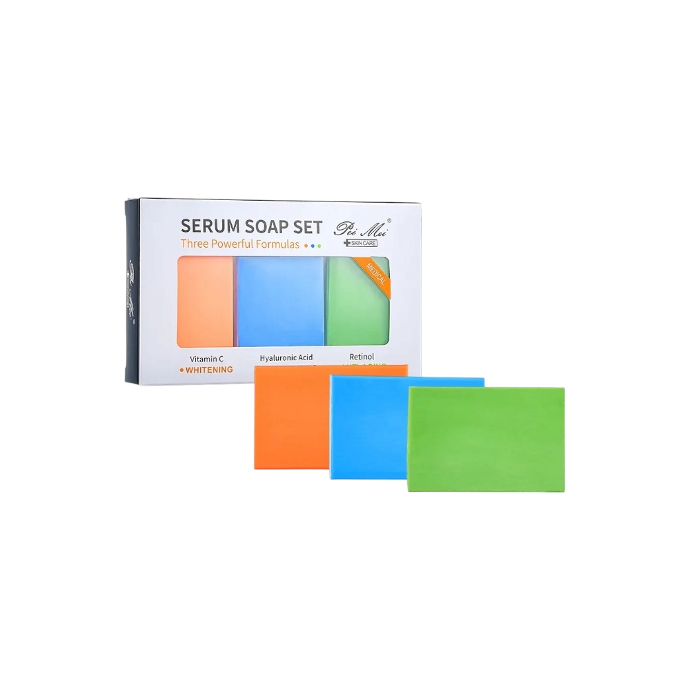 باي ماي طقم صابون بثلاث تركيبات فعالة لتفتيح البشرة 65 جم - 3 قطع