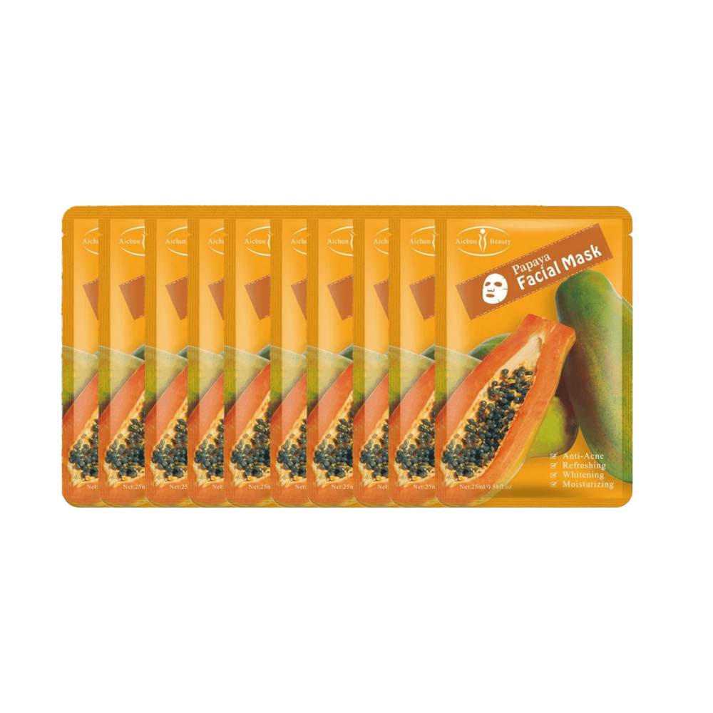 آيشون بيوتي قناع البابايا للبشرة النضرة والمتألقة 25 مل - 10 أكياس