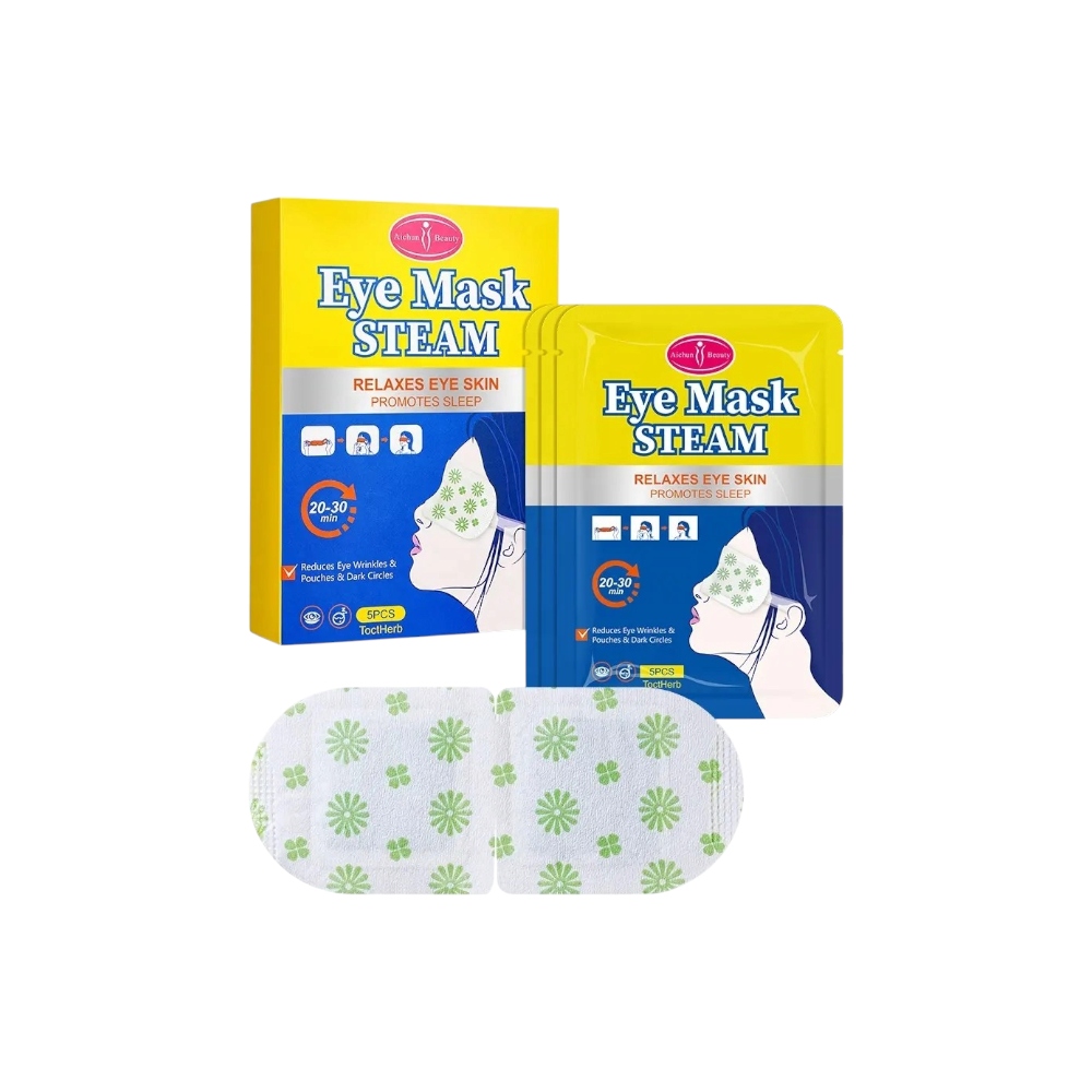 آيشون بيوتي كمادات بخار للعينين لتقليل التجاعيد - 5 قطع