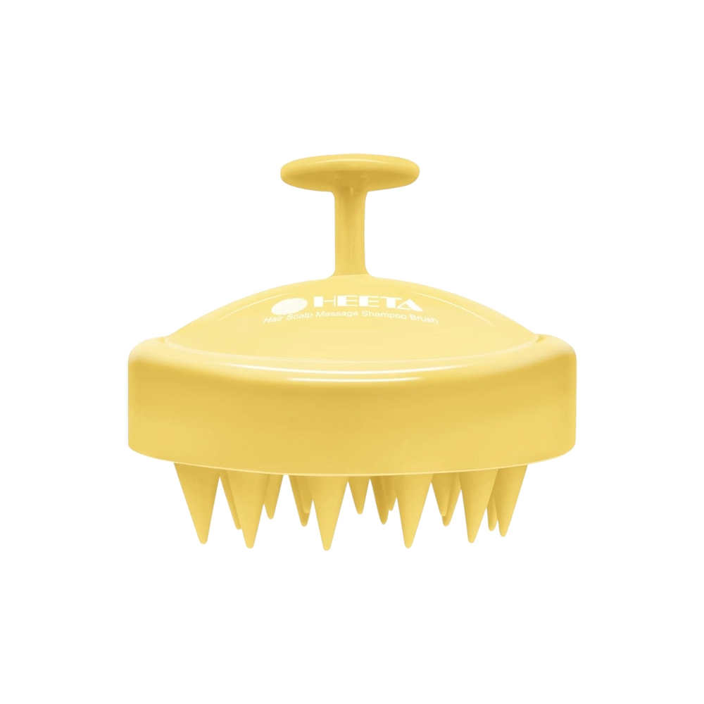 هيتا فرشاة تدليك فروة الرأس للشامبو - أصفر