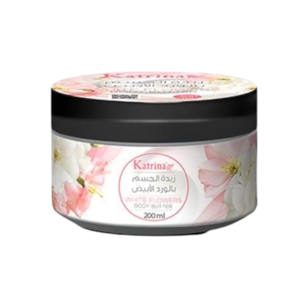 كاترينا زبدة الجسم بالزهور البيضاء - 200 مل