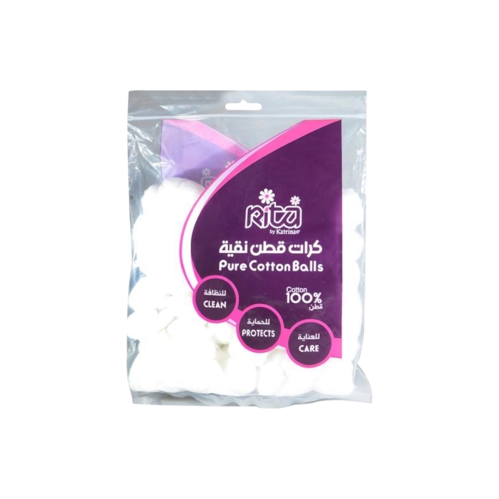 ريتا كرات قطن طبيعي - 100 حبة