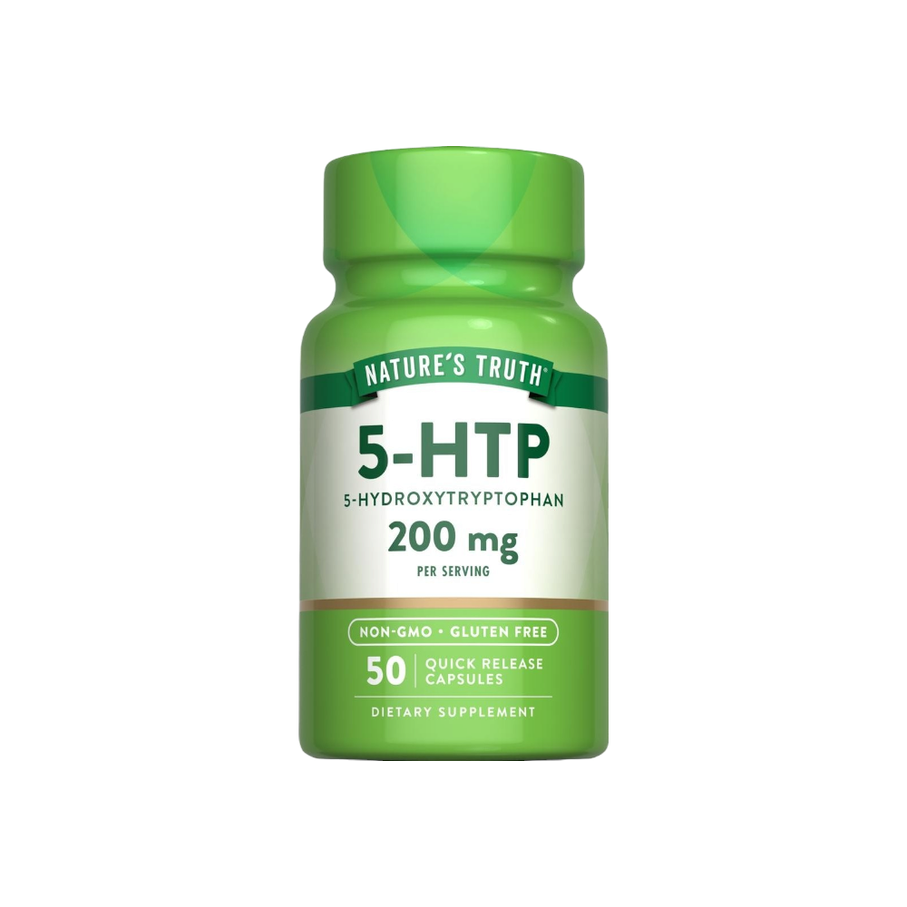 ناتشرز تروث 5-إتش تي بي 200 مجم مكمل غذائي مصمم لدعم الصحة النفسية - 50 كبسولة