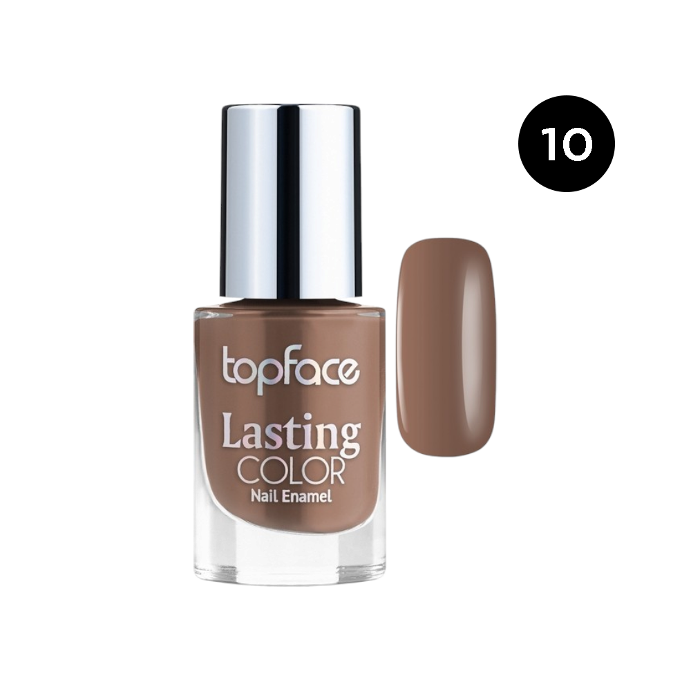 توب فيس طلاء أظافر لاستنق كولور - بني