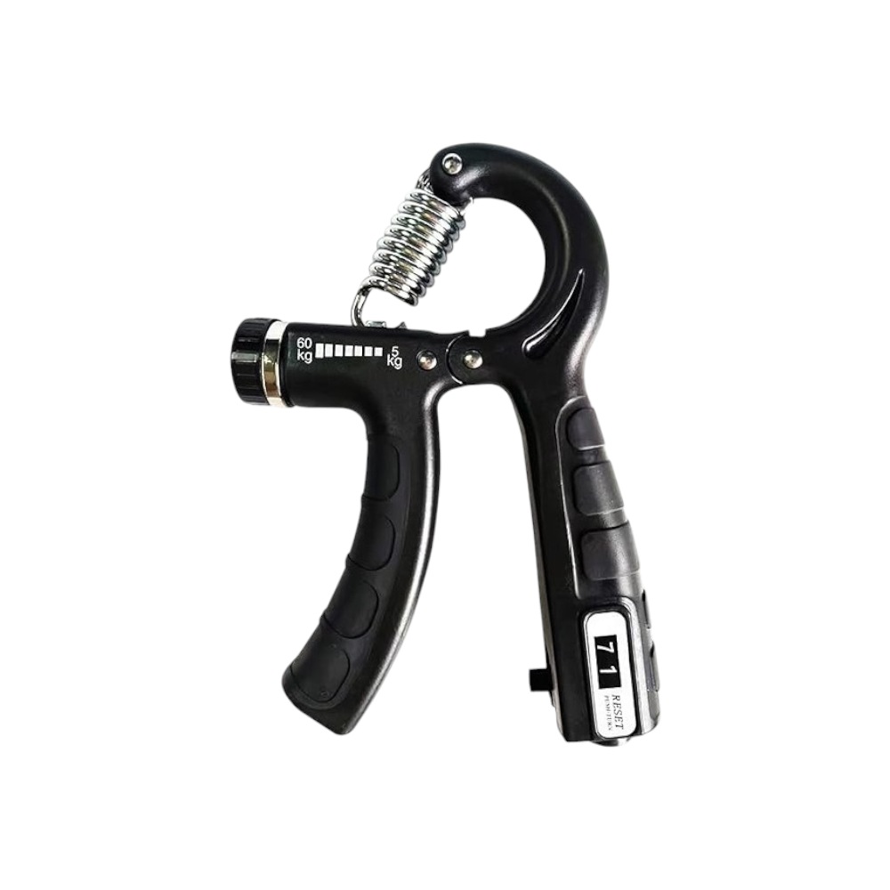 سبدتك جهاز تمرين قبضة اليد مع عداد رقمي - أسود