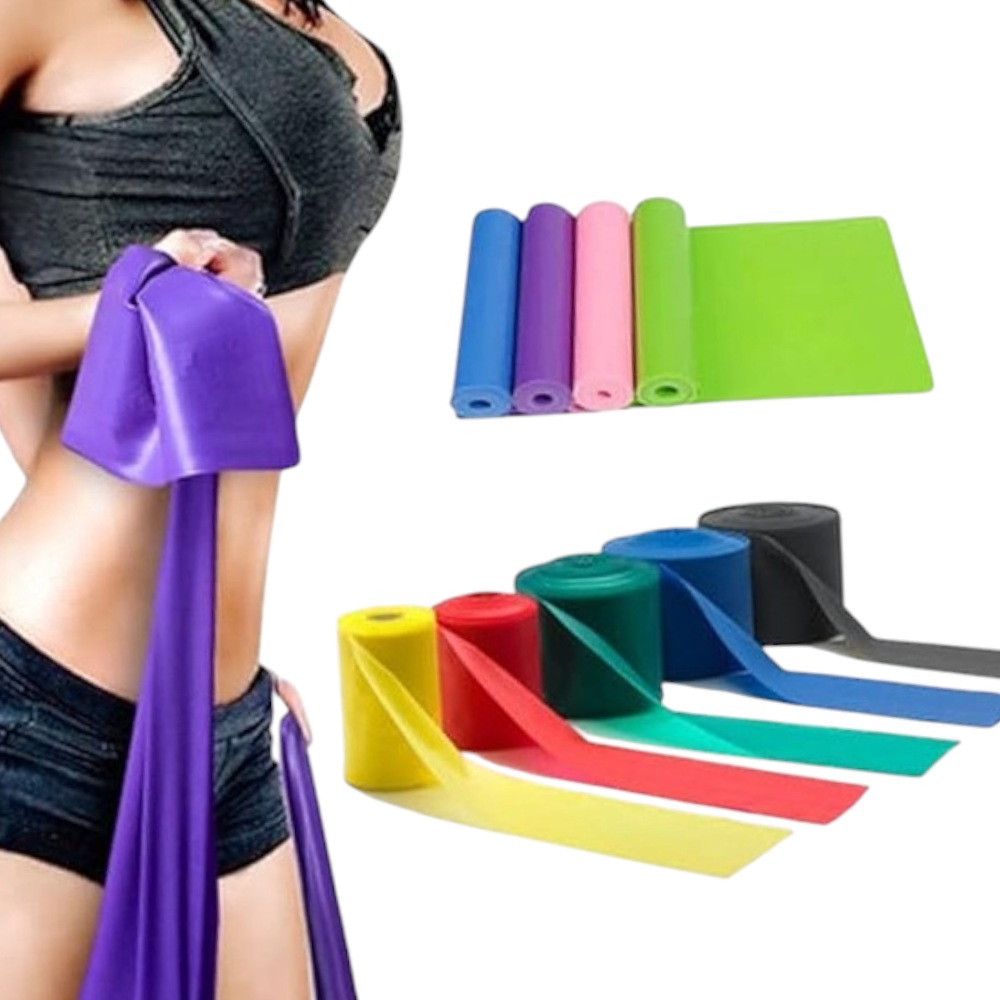 توكلي أربطة مقاومة مرنة لتمارين التعافي والعلاج الطبيعي واليوجا والبيلاتس - متعددة الأوان