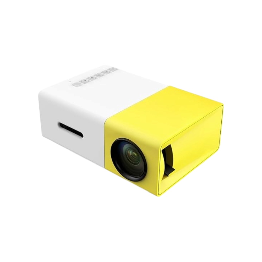 جهاز عرض LCD صغير محمول للمنزل والوسائط المتعددة موديل YG-300 بقوة 11 وات - متعدد الألوان