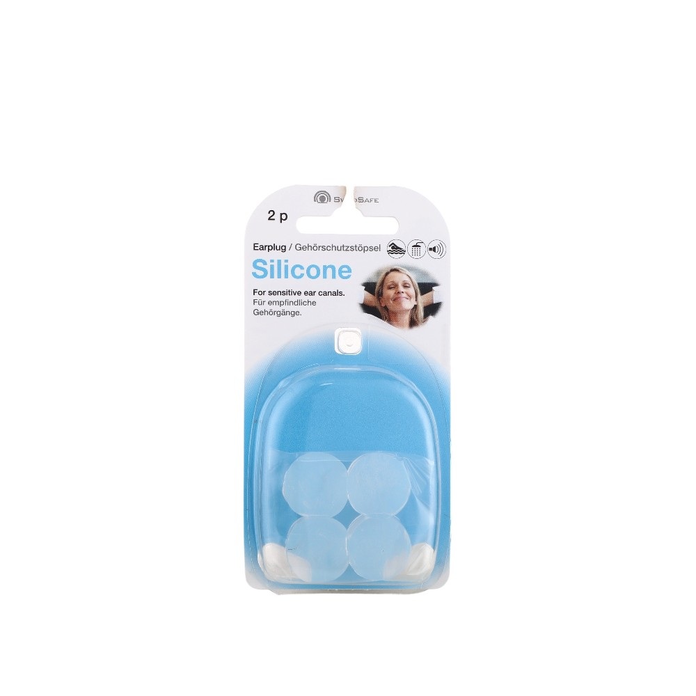 سويد سايف سدادات أذن سيليكون - أزرق شفاف