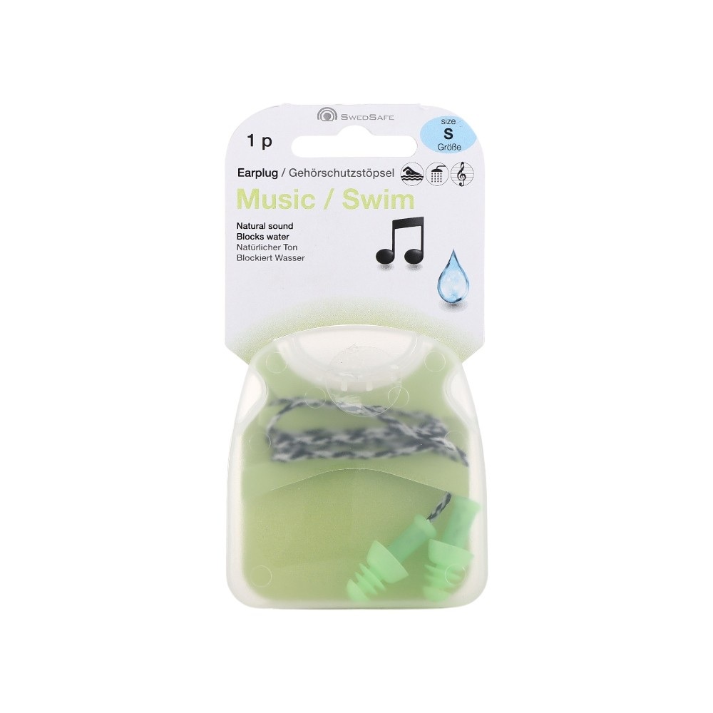 سويد سايف سدادات أذن للموسيقى والسباحة - أخضر