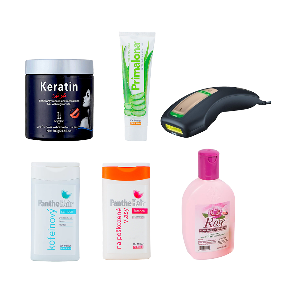 بكج العناية بالشعر و الجسم - 6 قطع