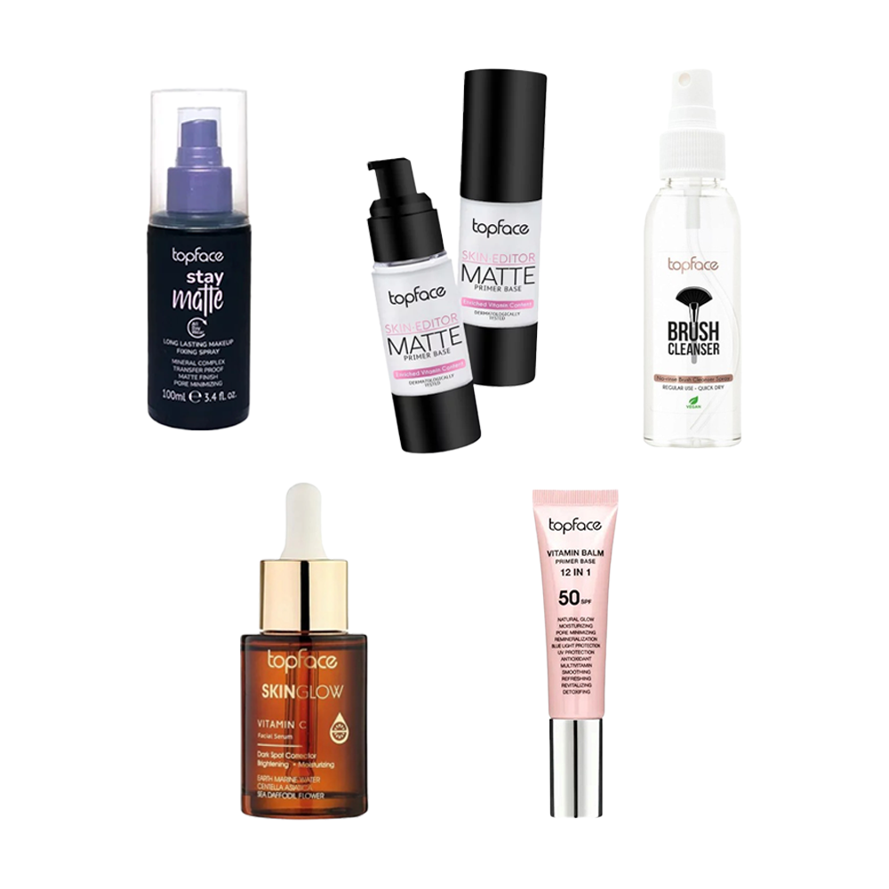باكج توب فيس للعناية بالوجه قبل المكياج - 5 قطع