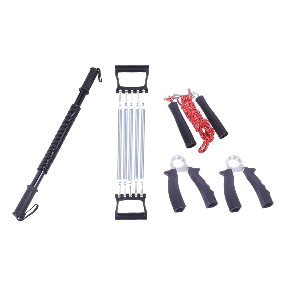 جينيرك مجموعة تمارين رياضية 5 في 1 لتقوية عضلات الجزء العلوي من الجسم موديل YT9119 - متعددة الألوان