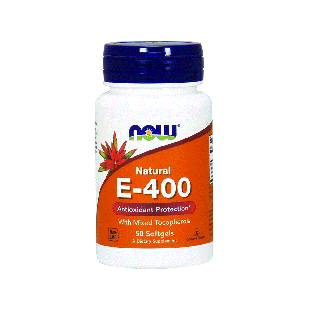 ناو مكمل غذائي فيتامين اي 400 مضاد للأكسدة - 50 كبسولة
