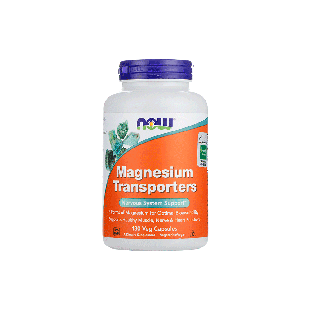 ناو مكمل غذائي ناقلات المغنيسيوم لدعم الجهاز العصبي - 180 كبسولة نباتية