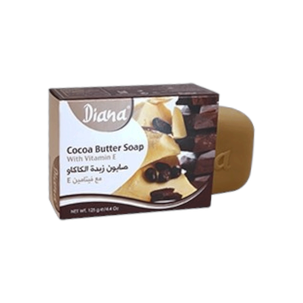 ديانا صابون زبدة الكاكاو مع فيتامين E للعناية بالبشرة - 125 جم 