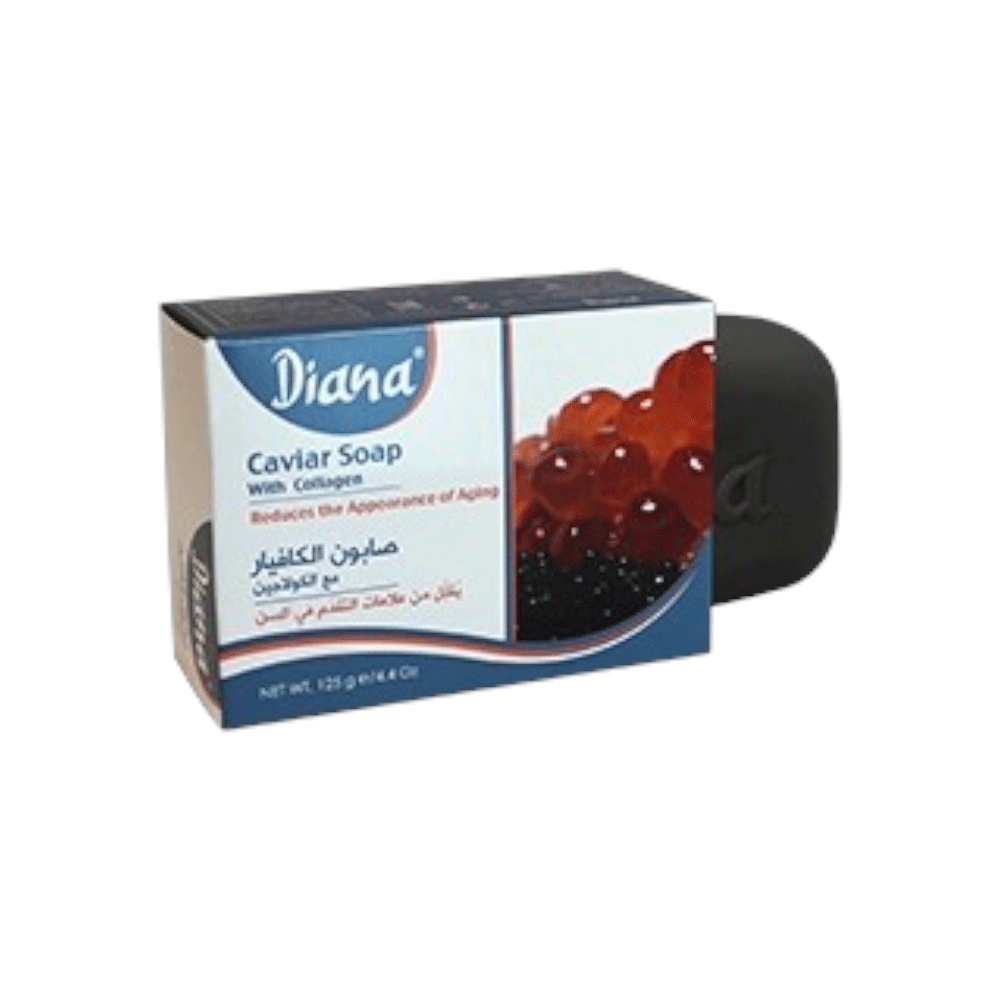 ديانا صابون الكافيار مع الكولاجين للتقليل من علامات التقدم في السن - 125 جم 
