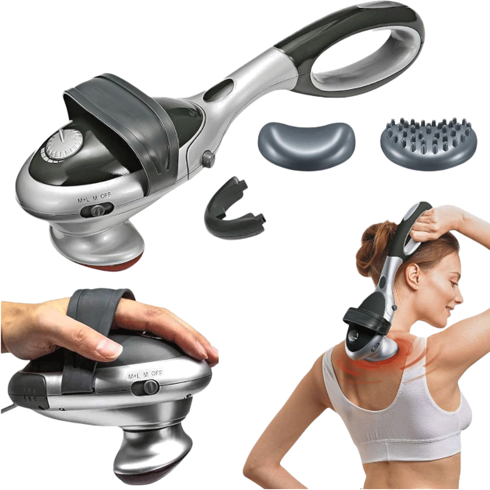 توشونيكس جهاز تدليك الجسم  لتخفيف الالم والتوتر - فضي